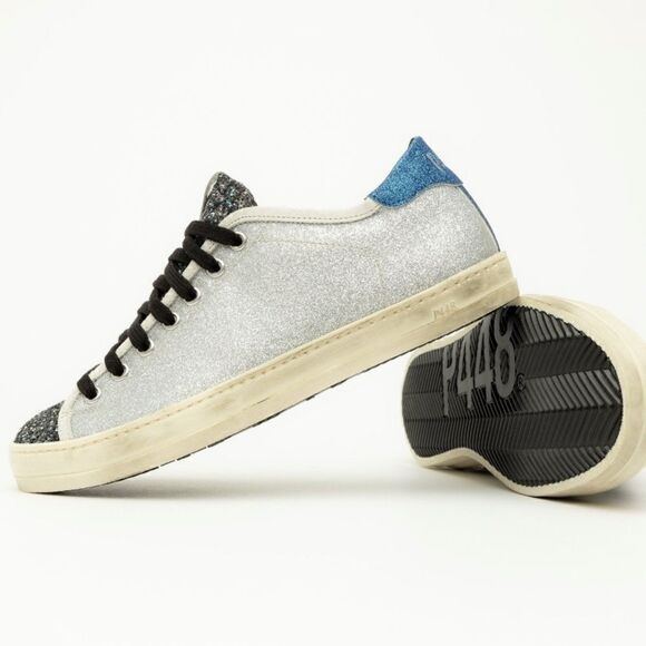 EUC P448 Low Top Metallic Multi-glitter John Sneakers - Picture 1 of 5
